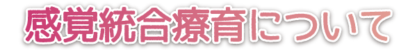 感覚統合療育について